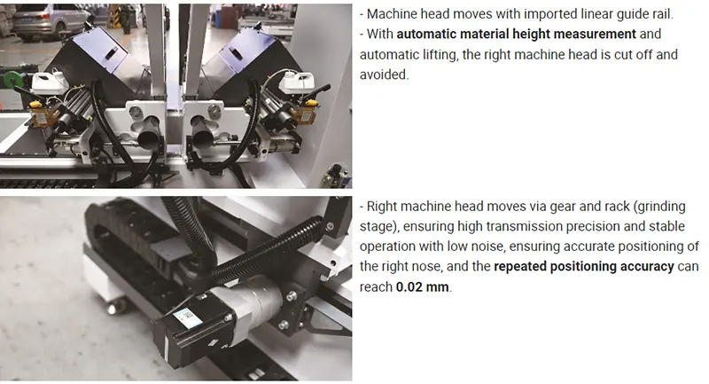 CNC Automatic Double Head Mitre Saw for Aluminum Window Door